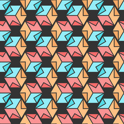 Seamless pattern of cubes for texture textiles vector