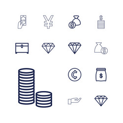 13 rich icons vector