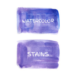 set of watercolor stains Vector Image