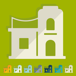 Flat design arabic palace Royalty Free Vector Image