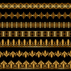 Set of antique greek borders Royalty Free Vector Image