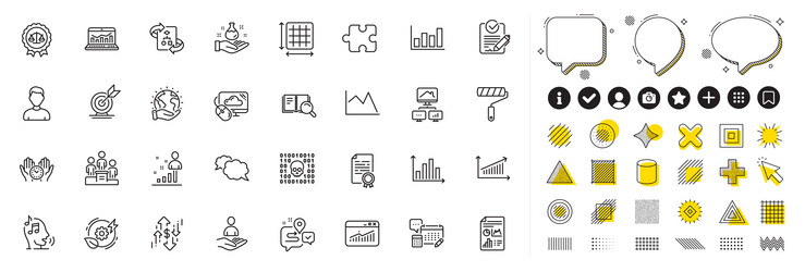set of binary code website statistics and work vector image