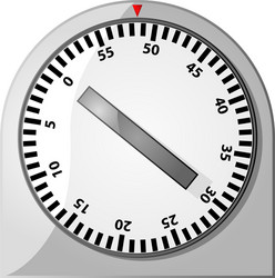 Analog Timer Clock Face vector image