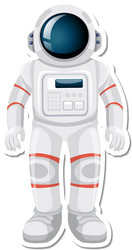 astronaut or spaceman cartoon character vector