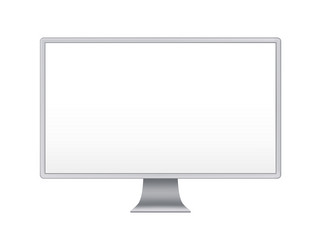 computer monitor mockup blank device display vector image