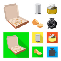 design of dump and sort icon set vector image