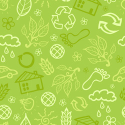 Environmental frame seamless pattern background Vector Image