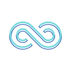 Infinity Symbol - Repeating Loop vector image