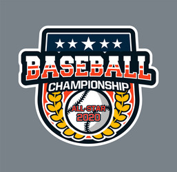 Baseball Championship Logo Stock Vector (Royalty Free) 1116834857