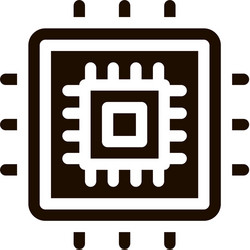 computer element processor icon vector