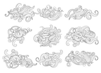 Ocean Wave Line Drawing Vector Images (over 7,100)