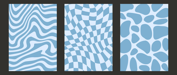 Retro distorted checkered blob and wave vector