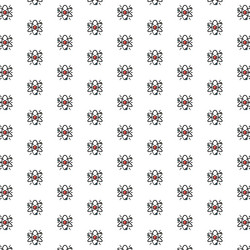 atom molecule science pattern vector image