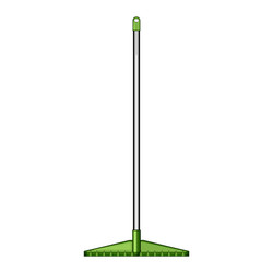 Raking rake cartoon Royalty Free Vector Image - VectorStock