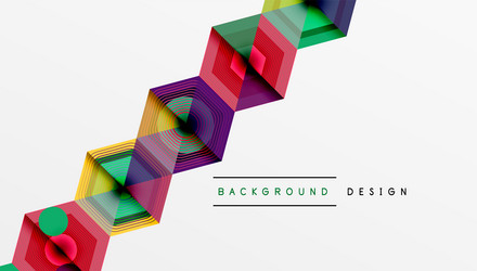 abstract hexagonal pattern vibrant colors create vector image