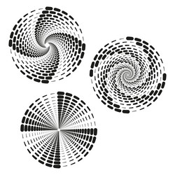 mesmerizing spiral circles dynamic dotted pattern vector image