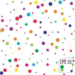 Seamless pattern with colorful polka dots vector