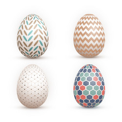 Happy easter egg icons set Royalty Free Vector Image