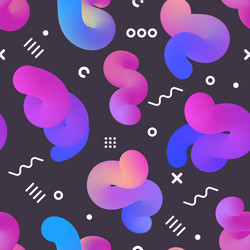 Seamless endless pattern with fluid colorful vector