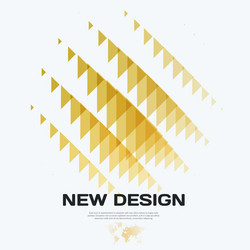 abstract design background with triangles vector image