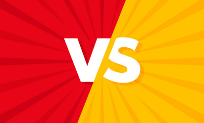 vs versus letter logo battle match game vector