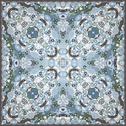 bright shawl with geometric pattern Vector Image