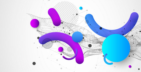 abstract colorful background liquid dynamic flow vector image