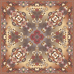 bright shawl with geometric pattern Vector Image