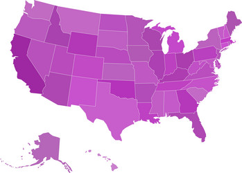 United states map Royalty Free Vector Image - VectorStock