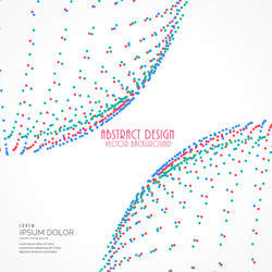 3d sphere made with dots in particle style vector image