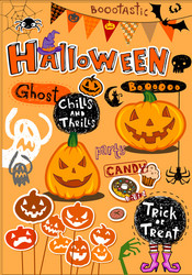 halloween decor vector