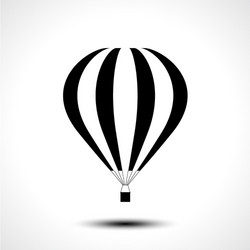 hot air balloon icon vector