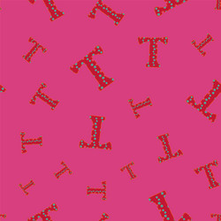 t from alfabet repeat pattern print background vector image