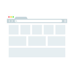browser windowweb in flat style window vector image