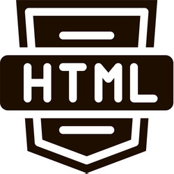 coding language html system icon vector