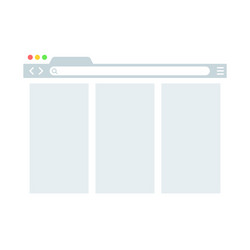 browser windowweb in flat style window vector image