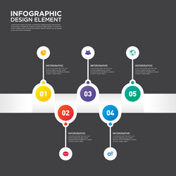 infographic business report template layout vector image