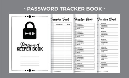 Printable kdp daily expense tracker book Vector Image