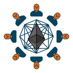 etherium pool extraction of cryptocurrency mining vector