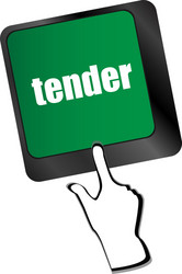 button on modern computer keyboard with word vector image