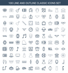 49 classic icons Royalty Free Vector Image - VectorStock