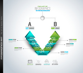 clean infographic layout template for data vector