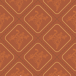 seamless pattern with symbols from aztec codices vector image