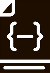 coding file document system icon vector image