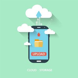 Cloud computing storage and applications vector