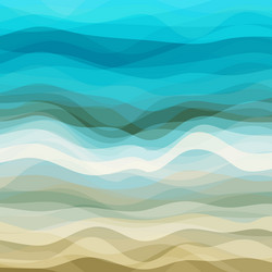 Abstract blue wavy background Royalty Free Vector Image