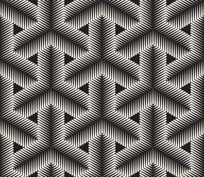 seamless pattern repeating geometric elements vector image
