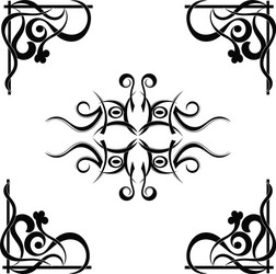 tribal tattoo pattern vector