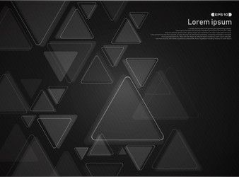 Abstract Technology Gradient Black Template Vector Image