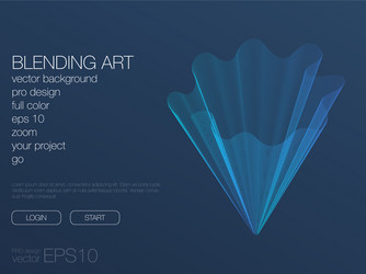 futuristic user interface ui technology vector image